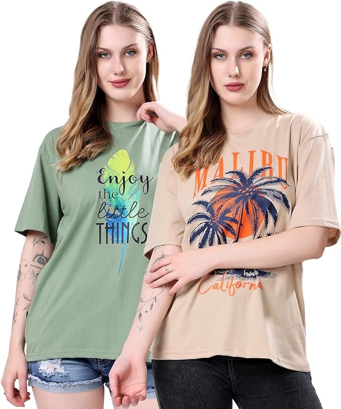 Soft cotton women's t-shirt with sleeves and neckline neck.