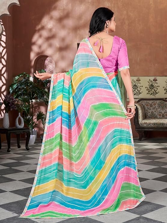 leheriya saree