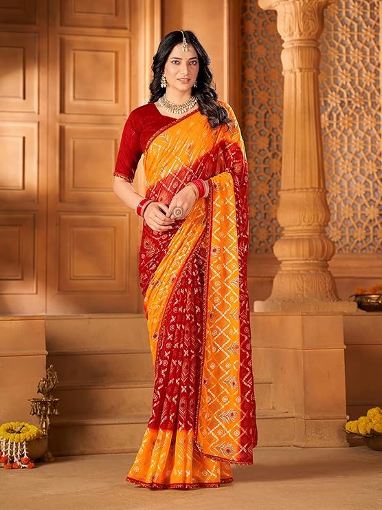 leheriya saree