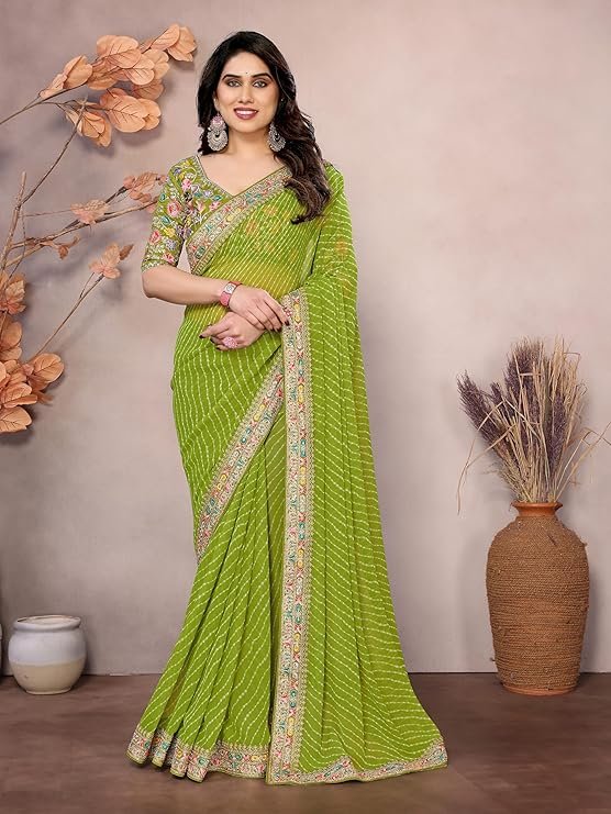leheriya saree