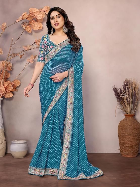 leheriya saree