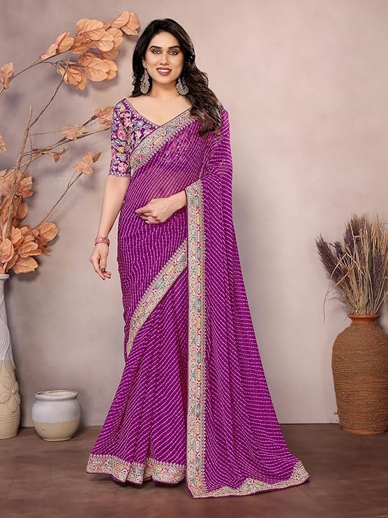 leheriya saree