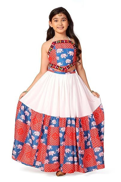 Handcrafted white cotton blend lehenga choli for Navratri, featuring intricate embroidery and a comfortable, flowy silhouette for graceful dancing.