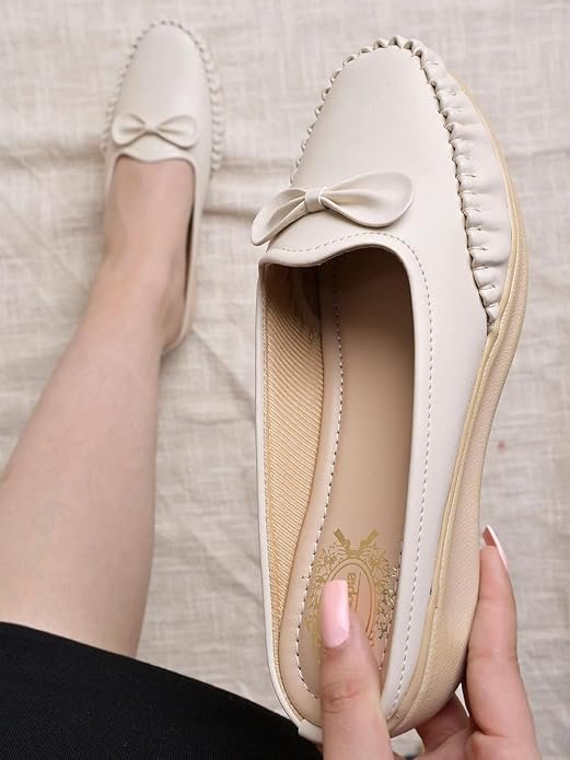 Silver metallic heeled loafers for women party wear