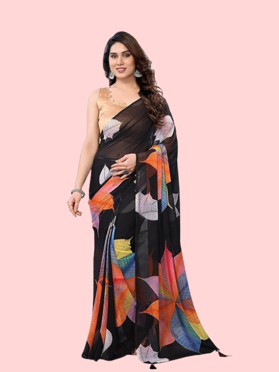 Elegant sari for women – stylish saree design for party and wedding wear