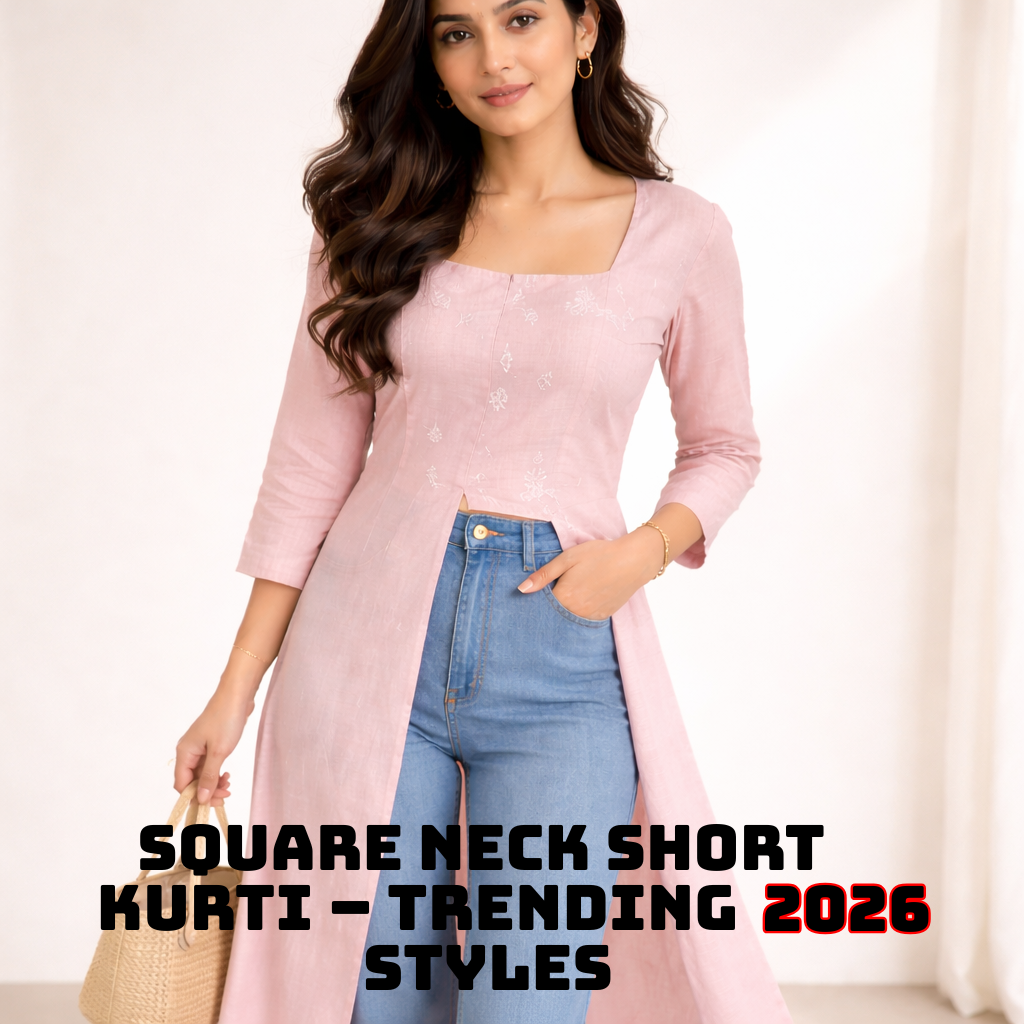 Square Neck Short Kurti – Trending 2026 Styles